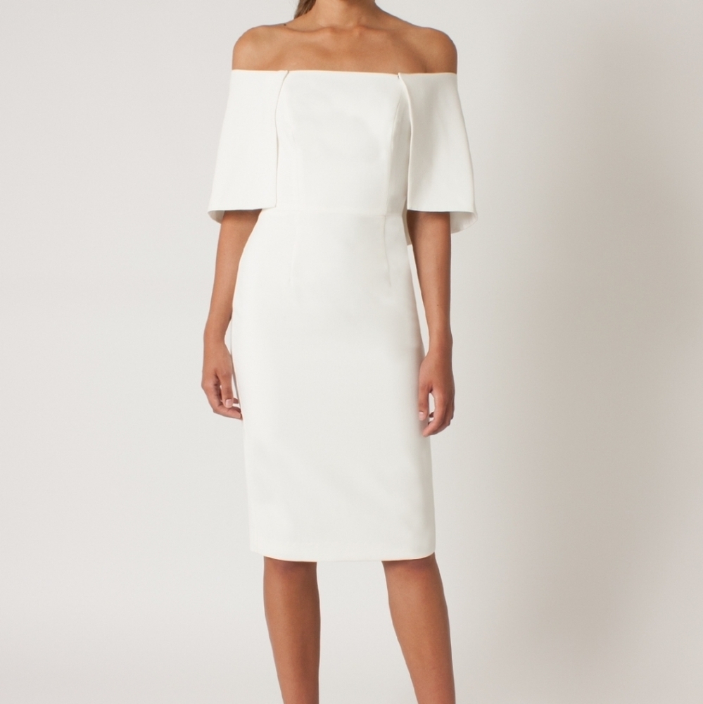 Black Halo White Dress